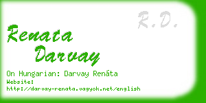 renata darvay business card